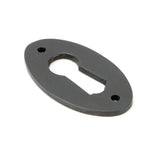 From The Anvil Door Furniture Aged Bronze / Mortice Key Profile Escutcheons From The Anvil - Aged Bronze Oval Escutcheon