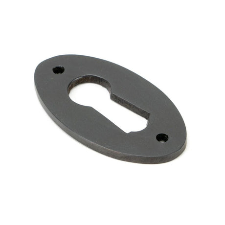 From The Anvil Door Furniture Aged Bronze / Mortice Key Profile Escutcheons From The Anvil - Aged Bronze Oval Escutcheon