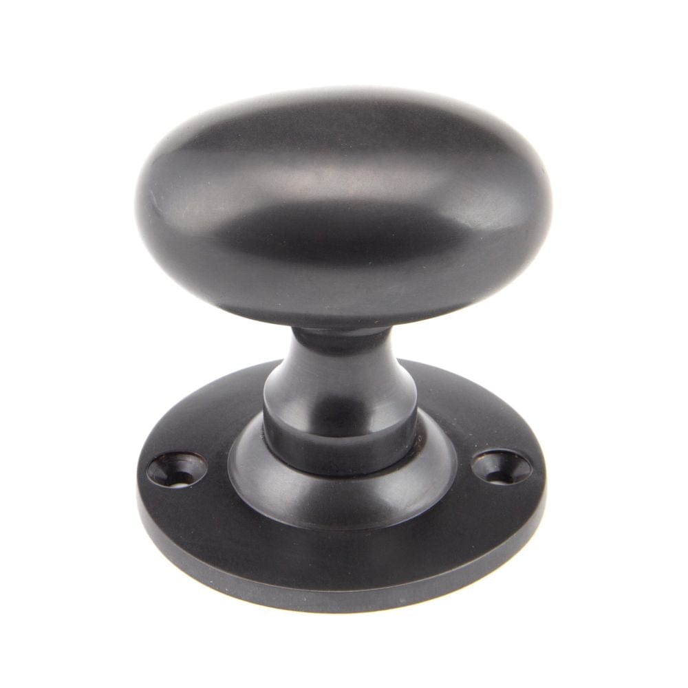 From The Anvil Door Furniture Aged Bronze / Mortice/Rim Knobs From The Anvil - Aged Bronze Oval Mortice/Rim Knob Set