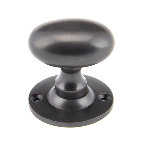 From The Anvil Door Furniture Aged Bronze / Mortice/Rim Knobs From The Anvil - Aged Bronze Oval Mortice/Rim Knob Set