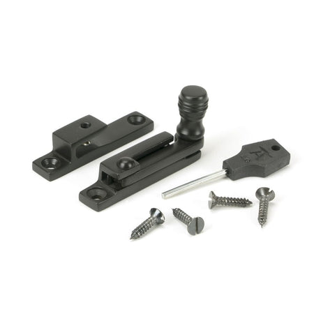 From The Anvil Window Furniture Aged Bronze / Sash Window Quadrant Fasteners / Yes From The Anvil - Aged Bronze Prestbury Quadrant Fastener - Narrow