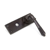 From The Anvil Door Furniture Aged Bronze / Bathroom Lock Handles From The Anvil - Aged Bronze Reeded Lever Bathroom Set