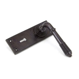 From The Anvil Door Furniture Aged Bronze / Std. Lock Handles From The Anvil - Aged Bronze Reeded Lever Lock Set