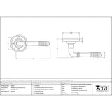 From The Anvil Door Furniture Aged Bronze / Round Rose From The Anvil - Aged Bronze Reeded Lever on Rose Set