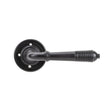 From The Anvil Door Furniture Aged Bronze / Round Rose From The Anvil - Aged Bronze Reeded Lever on Rose Set