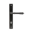 From The Anvil Door Furniture Aged Bronze / Multi Point Lock Set / 92mm c/c From The Anvil - Aged Bronze Reeded Slimline Lever Espag. Lock Set
