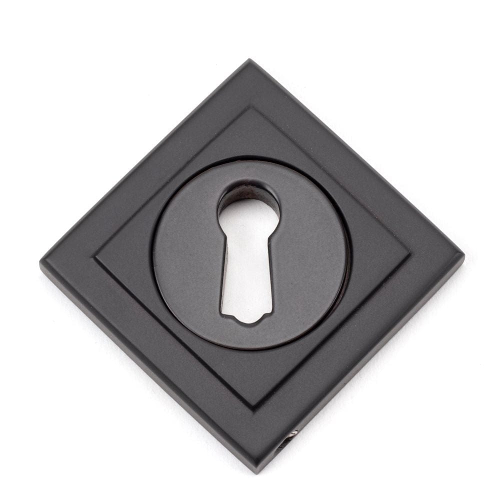 From The Anvil Door Furniture Aged Bronze / Mortice Key Profile Escutcheons From The Anvil - Aged Bronze Round Escutcheon (Square)