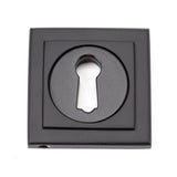 From The Anvil Door Furniture Aged Bronze / Mortice Key Profile Escutcheons From The Anvil - Aged Bronze Round Escutcheon (Square)