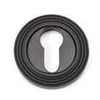 From The Anvil Door Furniture Aged Bronze / Euro Profile Escutcheons From The Anvil - Aged Bronze Round Euro Escutcheon (Beehive)