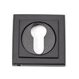 From The Anvil Door Furniture Aged Bronze / Euro Profile Escutcheons From The Anvil - Aged Bronze Round Euro Escutcheon (Square)