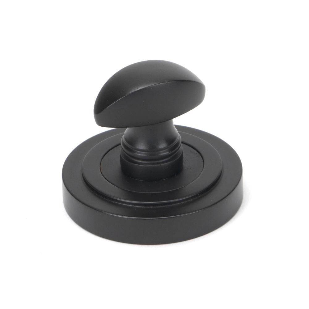 From The Anvil Door Furniture Aged Bronze / No From The Anvil - Aged Bronze Round Thumbturn Set (Art Deco)