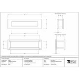 From The Anvil Door Furniture Aged Bronze / Sleeved Letterbox / 315 x 92mm From The Anvil - Aged Bronze Traditional Letterbox