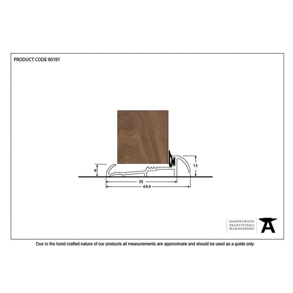 From The Anvil Accessories Satin Anodised Aluminium / Thresholds / 1219mm From The Anvil - Aluminium 1219mm OUM/4 Threshold