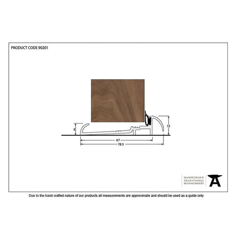 From The Anvil Accessories Satin Anodised Aluminium / Thresholds / 914mm From The Anvil - Aluminium 914mm OUM/6 Threshold