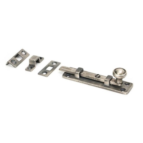 From The Anvil Accessories Antique Pewter / Straight Surface Bolts / 100mm / 4" From The Anvil - Antique Pewter 4" Universal Bolt