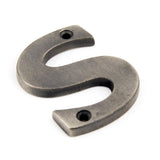 From The Anvil Door Furniture Antique Pewter / Letters / S From The Anvil - Antique Pewter Letter S