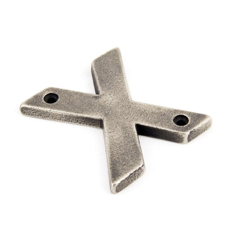 From The Anvil Door Furniture Antique Pewter / Letters / X From The Anvil - Antique Pewter Letter X