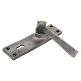 From The Anvil Door Furniture Antique Pewter / Std. Lock Handles From The Anvil - Antique Pewter Straight Lever Lock Set