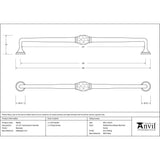 From The Anvil Door Furniture Beeswax From The Anvil - Beeswax 13 1/2" Hammered D Handle