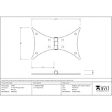 From The Anvil Hinges Beeswax / Butterfly Hinges / 5" (127mm) From The Anvil - Beeswax 5" Butterfly Hinge (pair)