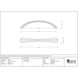 From The Anvil Cabinet Hardware Beeswax / Cabinet Pull Handles From The Anvil - Beeswax 5" Shell Pull Handle