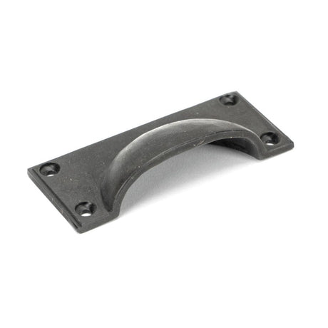 From The Anvil Cabinet Hardware Beeswax / Cabinet Cup Pulls From The Anvil - Beeswax Art Deco Drawer Pull