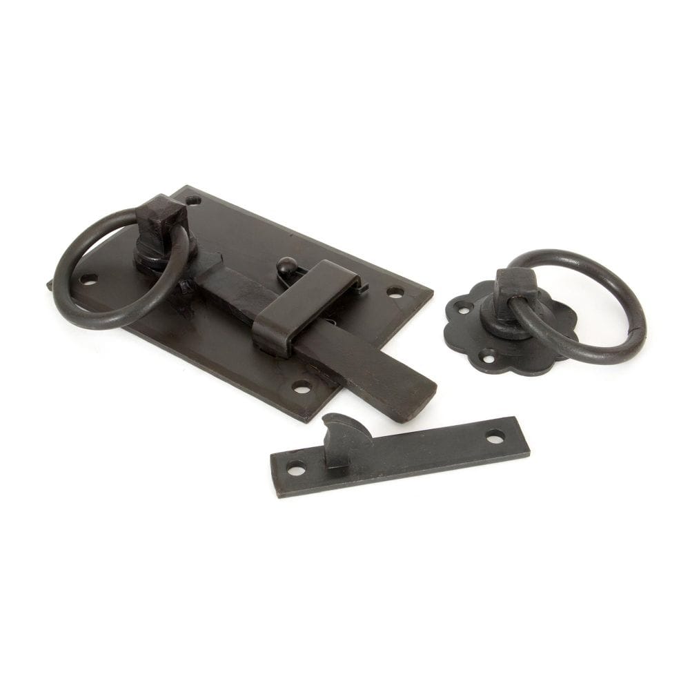 From The Anvil Door Furniture Beeswax / Ring Latch From The Anvil - Beeswax Cottage Latch - LH