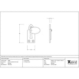 From The Anvil Door Furniture Beeswax / Mortice Key Profile Escutcheons From The Anvil - Beeswax Gothic Escutcheon & Cover