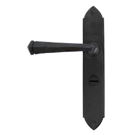 From The Anvil Door Furniture Beeswax / Bathroom Lock Handles From The Anvil - Beeswax Gothic Lever Bathroom Set
