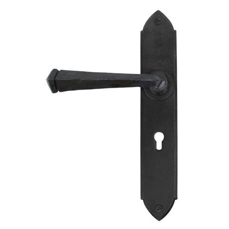 From The Anvil Door Furniture Beeswax / Std. Lock Handles From The Anvil - Beeswax Gothic Lever Lock Set