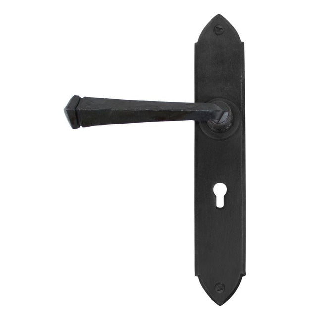 From The Anvil Door Furniture Beeswax / Std. Lock Handles From The Anvil - Beeswax Gothic Lever Lock Set