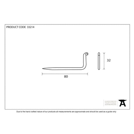 From The Anvil Accessories Beeswax / L Hooks From The Anvil - Beeswax L Hook - Large