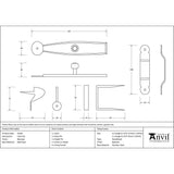 From The Anvil Door Furniture Beeswax / Thumb Latch From The Anvil - Beeswax Latch Set
