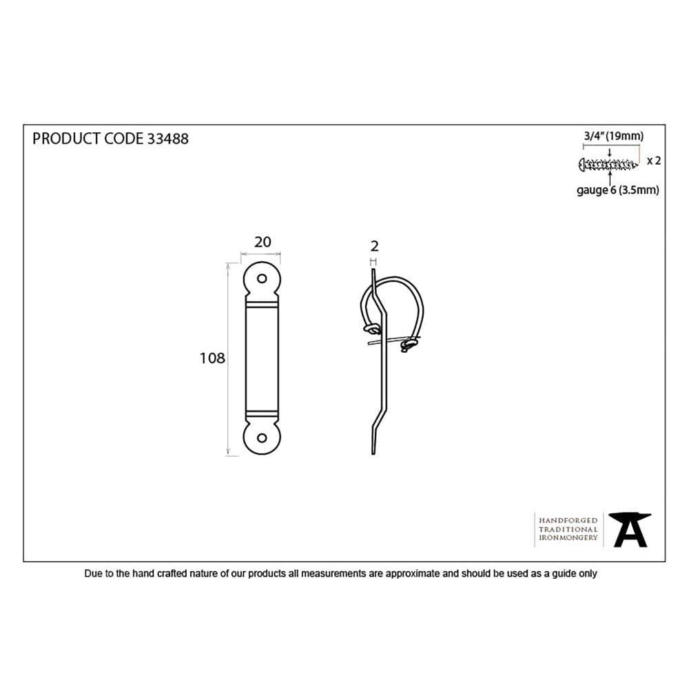 From The Anvil Accessories Beeswax / Screw on Staple From The Anvil - Beeswax Locking Penny End Screw on Staple