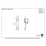 From The Anvil Accessories Beeswax / Screw on Staple From The Anvil - Beeswax Locking Penny End Screw on Staple