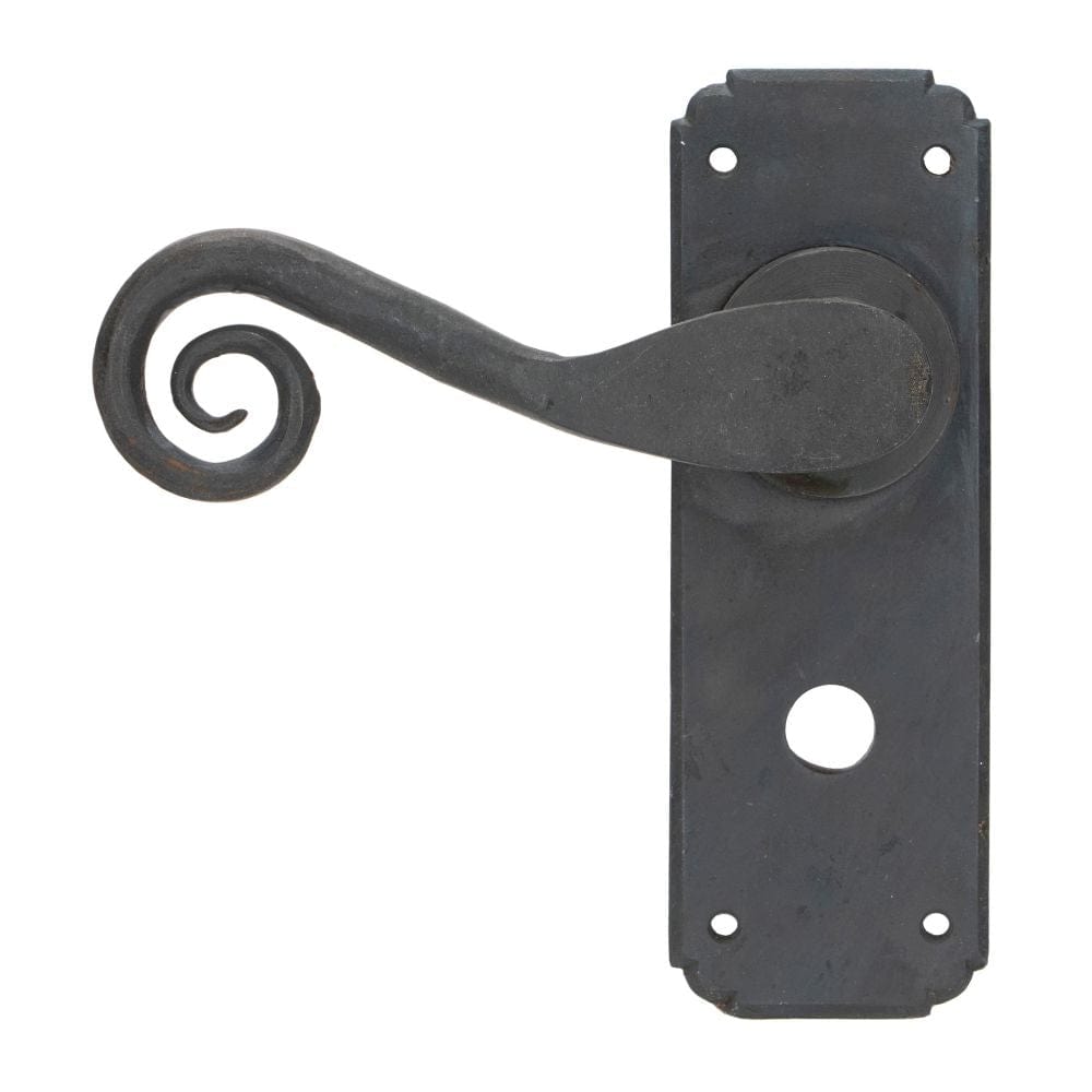 From The Anvil Door Furniture Beeswax / Bathroom Lock Handles From The Anvil - Beeswax Monkeytail Lever Bathroom Set