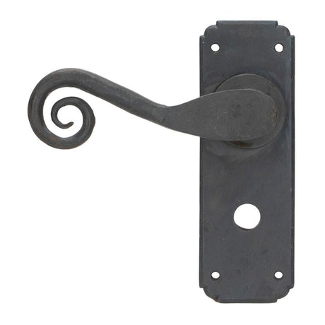 From The Anvil Door Furniture Beeswax / Bathroom Lock Handles From The Anvil - Beeswax Monkeytail Lever Bathroom Set