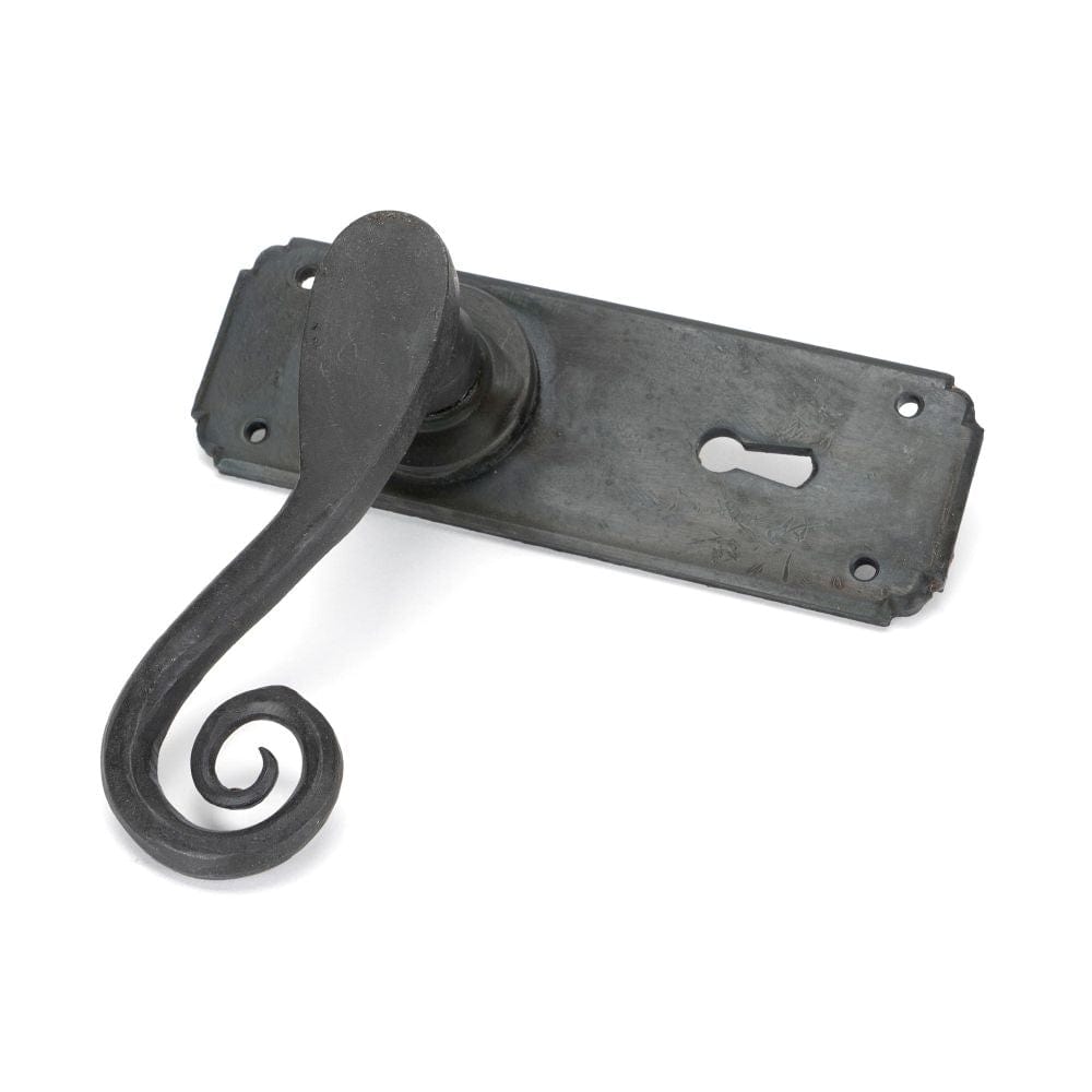 From The Anvil Door Furniture Beeswax / Std. Lock Handles From The Anvil - Beeswax Monkeytail Lever Lock Set