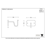 From The Anvil Accessories Beeswax / Mounting Brackets From The Anvil - Beeswax Mounting Bracket (pair)