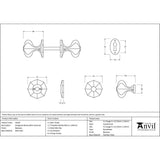 From The Anvil Door Furniture Beeswax / Mortice/Rim Knobs From The Anvil - Beeswax Octagonal Mortice/Rim Knob Set