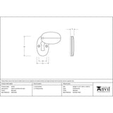 From The Anvil Door Furniture Beeswax / Mortice Key Profile Escutcheons From The Anvil - Beeswax Oval Escutcheon & Cover
