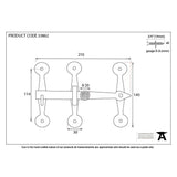 From The Anvil Door Furniture Beeswax / Thumb Latch From The Anvil - Beeswax Oxford Privacy Latch Set