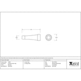 From The Anvil Door Furniture Beeswax / Projection Door Stop From The Anvil - Beeswax Projection Door Stop