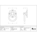 From The Anvil Door Furniture Beeswax / Ring Latch From The Anvil - Beeswax Ring Turn Handle Set