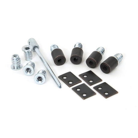 From The Anvil Window Furniture Beeswax / Locking Sash Stops From The Anvil - Beeswax Secure Stops (Pack of 4)