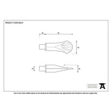 From The Anvil Accessories Beeswax / Finials From The Anvil - Beeswax Shell Curtain Finial (pair)