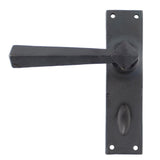 From The Anvil Door Furniture Beeswax / Bathroom Lock Handles From The Anvil - Beeswax Straight Lever Bathroom Set