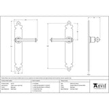From The Anvil Door Furniture Beeswax / Latch Handles From The Anvil - Beeswax Tudor Lever Latch Set