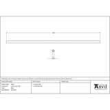 From The Anvil Accessories Black / Poles From The Anvil - Black 1.5m Curtain Pole