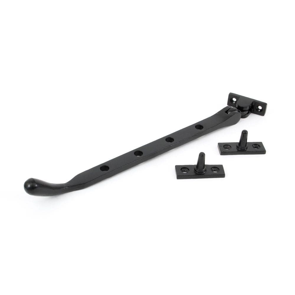From The Anvil Window Furniture Black / 10"/250mm From The Anvil - Black 10" Cast Peardrop Stay